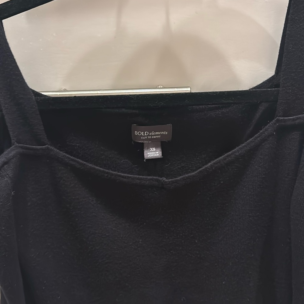 NWT black cold shoulder sweater Bold Elements.